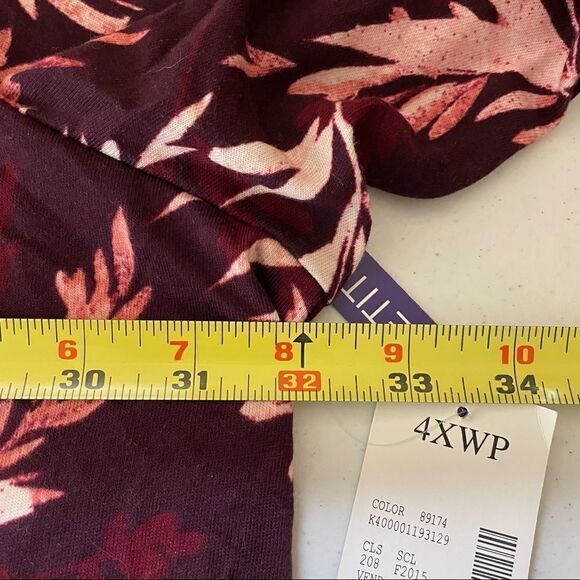 Catherine’s Maroon and pink floral top - Picture 6 of 7